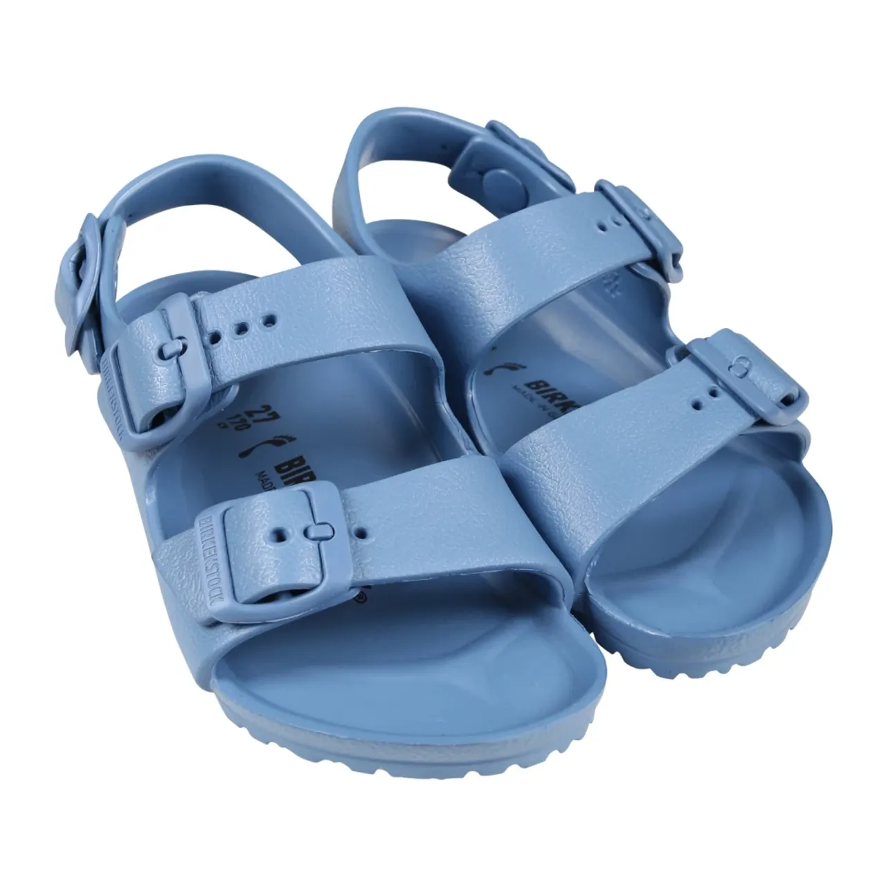 Birkenstock , Light Blue Adjustable Strap Sandals ,Blue unisex, Sizes: