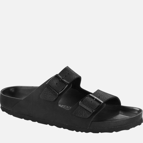 Birkenstock Men's Arizona Mono Leather Double Strap Sandals - Black - UK 11.5