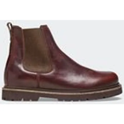 Birkenstock Men's Regular Highwood Slip On Natural Leather Boot in Chocolate