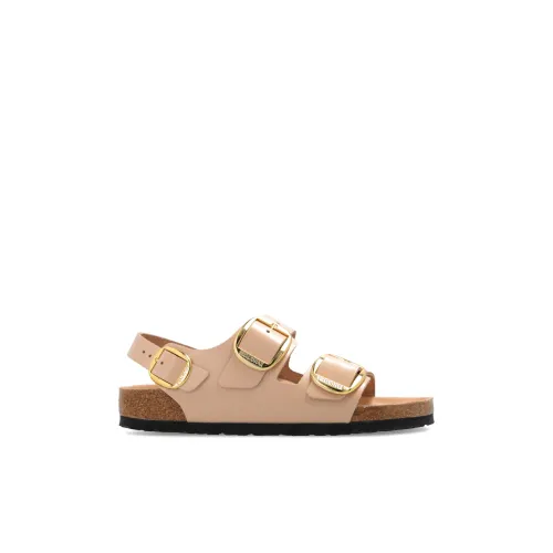 Birkenstock , ‘Milano Big Buckle’ sandals ,Beige female, Sizes: