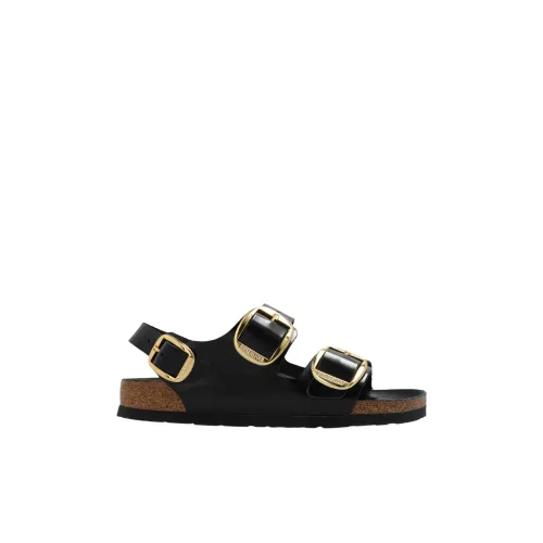 Birkenstock , ‘Milano Big Buckle’ sandals ,Black female, Sizes: