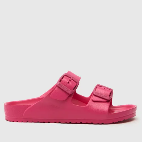 Birkenstock Pink Arizona Eva Girls Junior Sandals