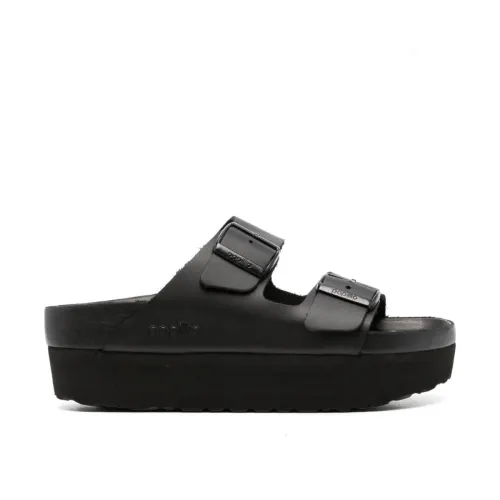 Birkenstock , Platform Papillio Sandals ,Black female, Sizes: