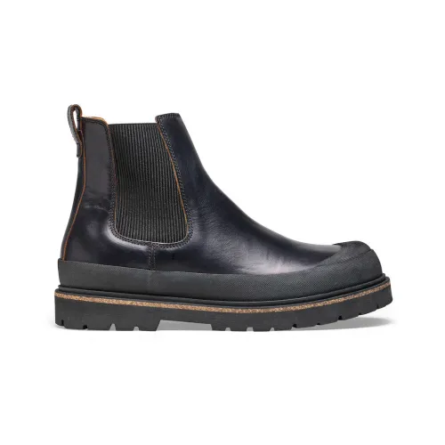 Birkenstock , Premium Black Leather Boots ,Black male, Sizes: