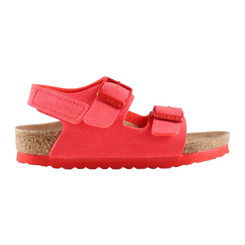 Birkenstock , Red Adjustable Buckle Sandals ,Red unisex, Sizes: