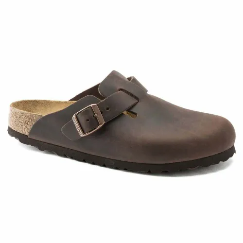 Birkenstock , Sandals Boston Oiled Leather ,Brown female, Sizes: