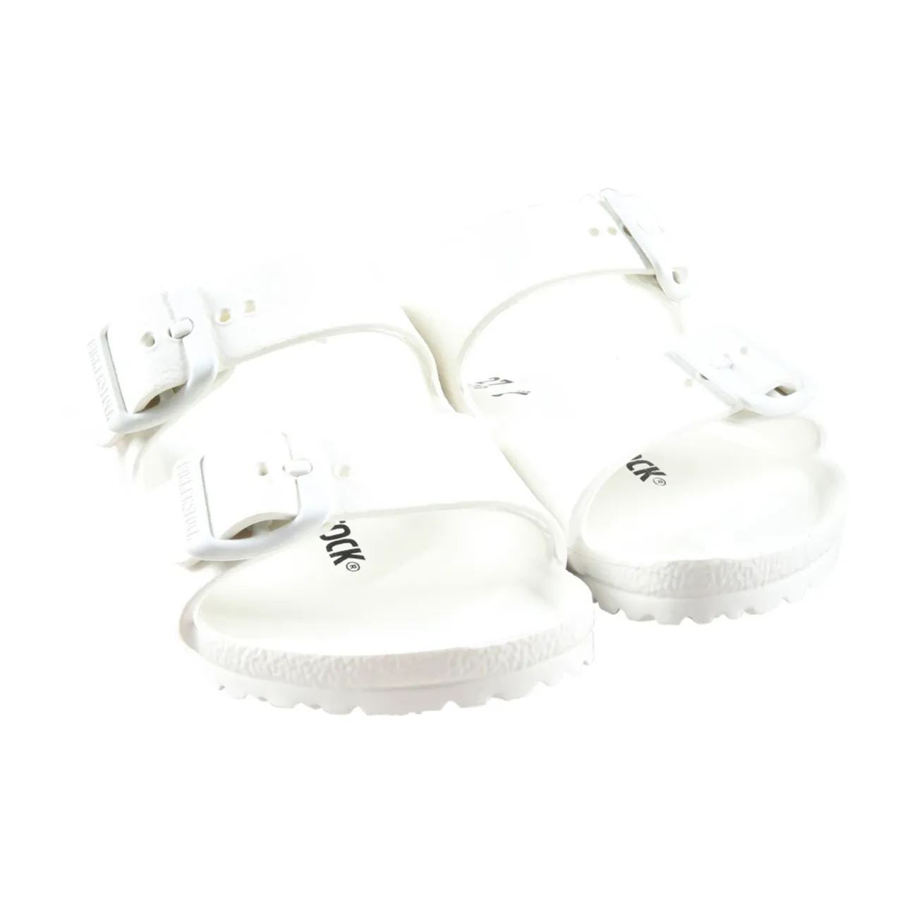 Birkenstock , White Adjustable Strap Sandals ,White unisex, Sizes: