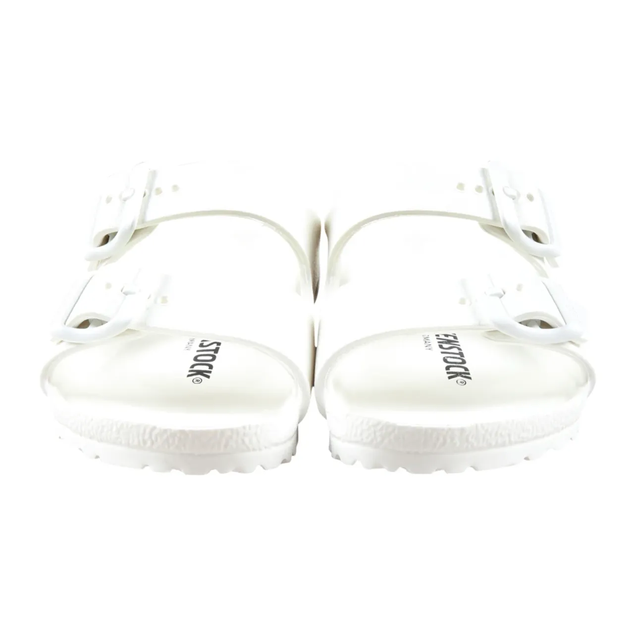 Birkenstock , White Adjustable Strap Sandals ,White unisex, Sizes: