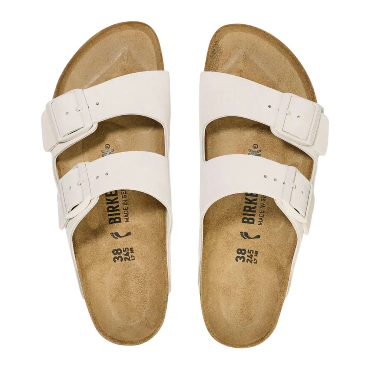 Birkenstock , White Sandals ,White female, Sizes: