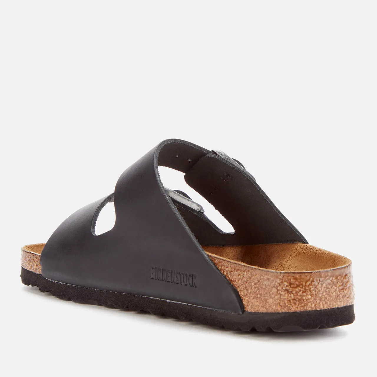 Birkenstock Women's Arizona Slim Fit Oiled Leather Double Strap Sandals - Black - EU 36/UK