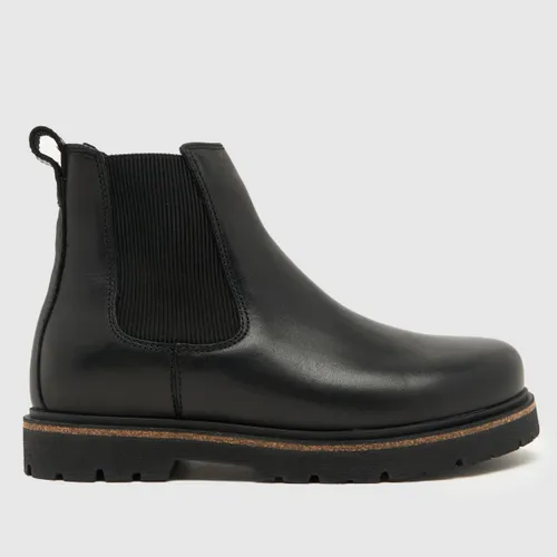 Birkenstock Women's Black Highwood Leather Chelsea Boots
