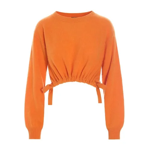 Bitte Kai Rand , Cloud Cashmere Cropped Blouse Sunset Orange ,Orange female, Sizes:
