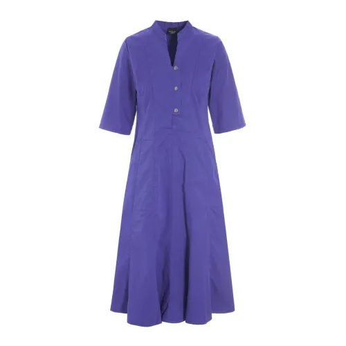 Bitte Kai Rand , Deep Purple Buttoned Dress ,Purple female, Sizes:
