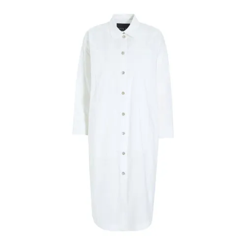 Bitte Kai Rand , Geometric Core Cotton Shirt Dress ,White female, Sizes: