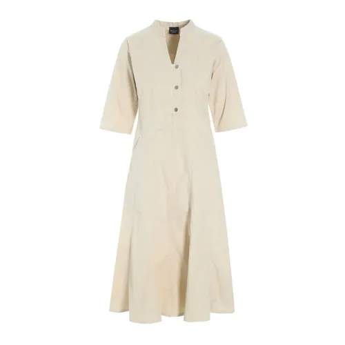 Bitte Kai Rand , Senmei Dress with Buttons Ivory ,Beige female, Sizes: