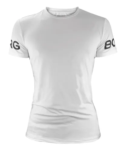 Bjorn Borg Björn - Mens High Performance Short Sleeve T-Shirt - White