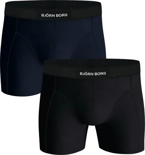 Bjorn Borg Boxers 2 Pack Black/Blue Black Dark Blue