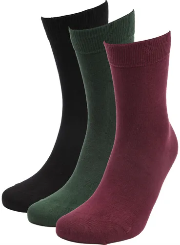 Bjorn Borg Core 3-Pack Socks Multicolour Green Burgundy Black Dark Green