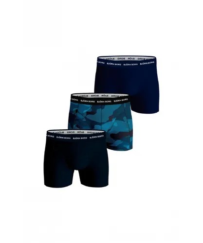 Bjorn Borg Mens Björn 3-pack of essential boxer shorts for men - Multicolour Cotton