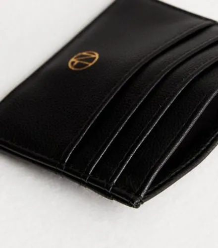Black Leather-Look Card Holder New Look