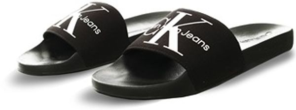 Black Recycled Canvas Logo Sliders