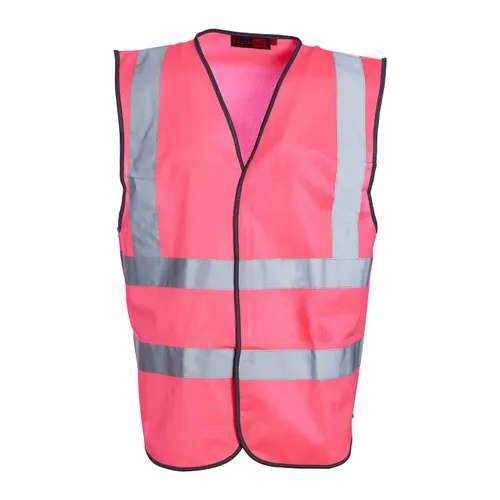 Blackrock Hi-Vis Pink Sleeveless Vest Waistcoat - Medium