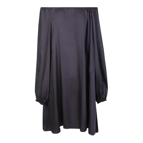 Blanca Vita , Womens Clothing Dress Grey Ss23 ,Gray female, Sizes: