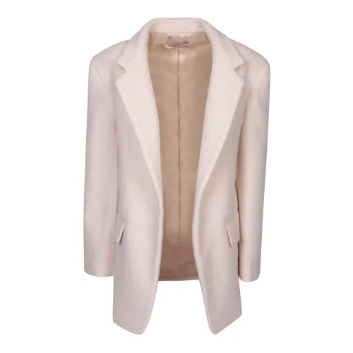 Blanca Vita , Womens Clothing Jackets Coats White Aw23 ,White female, Sizes: