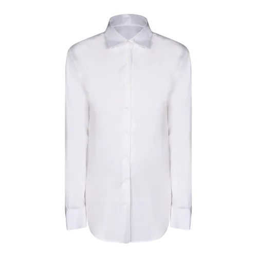 Blanca Vita , Womens Clothing T-Shirts Polos White Ss24 ,White female, Sizes: