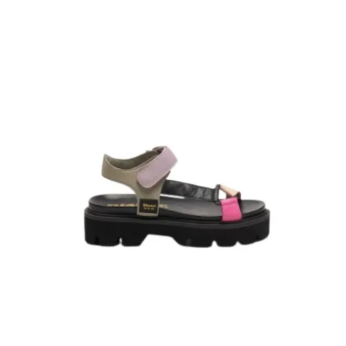 Blauer , Contemporary Volume Sandals ,Purple female, Sizes: