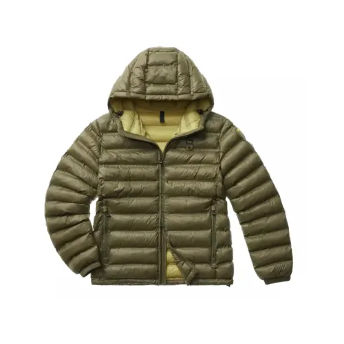 Blauer , Eco-friendly Nylon Jacket with Quilting ,Green male, Sizes: