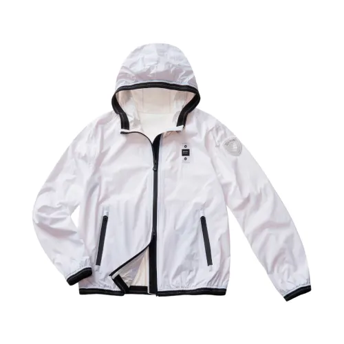Blauer , Fashionable Hooded Rain Coat ,White female, Sizes: