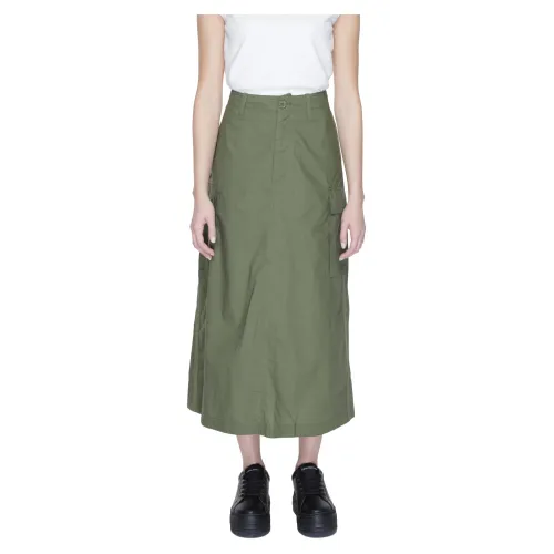 Blauer , Maxi Skirts ,Green female, Sizes:
