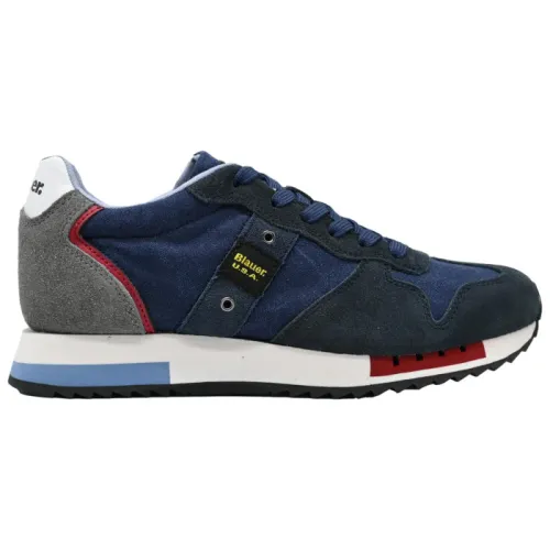 Blauer , Navy Red Sneakers ,Multicolor male, Sizes: