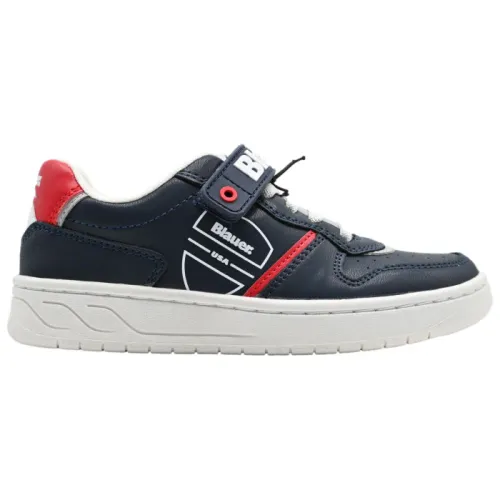 Blauer , Navy Red Spike Sneakers ,Multicolor unisex, Sizes: