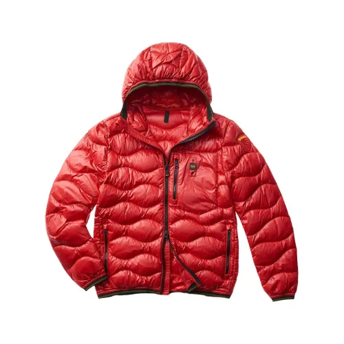 Blauer , Red Nylon Wave Jacket ,Red male, Sizes: