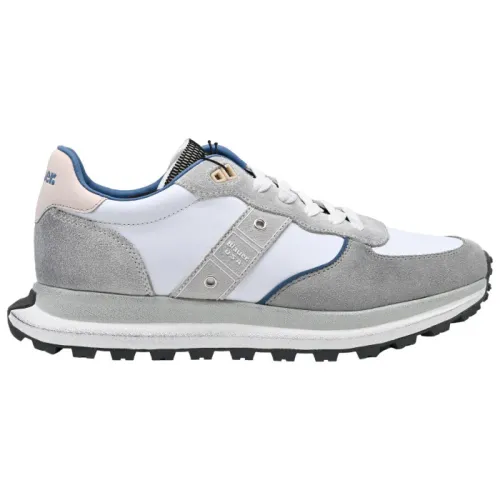 Blauer , White Grey Sneakers ,Multicolor male, Sizes: