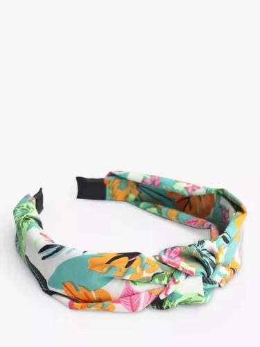 Bloom & Bay Flora Tropical Print Knot Headband, Multi - Multi - Female