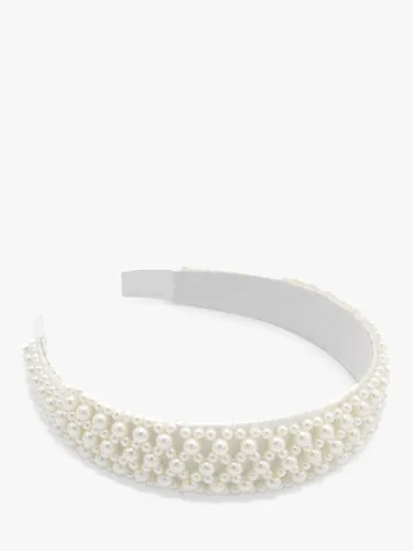 Bloom & Bay Pearl Headband, White - White - Female