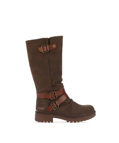 Blowfish Malibu Womenss Redial 2 Boots in Brown Textile