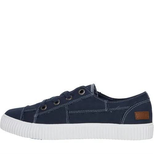 Blowfish Womens Cablee Canvas Shoes Navy