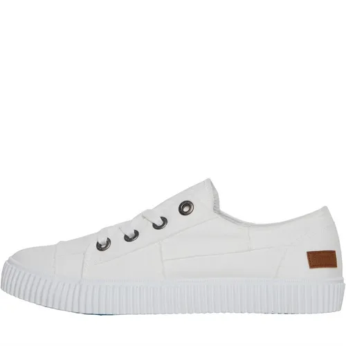 Blowfish Womens Cablee Canvas Shoes White