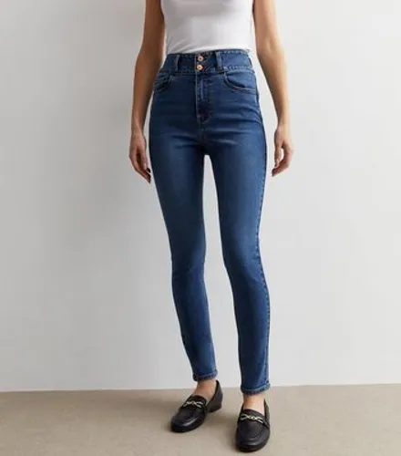 Blue High Waist Yazmin Skinny Jeans New Look