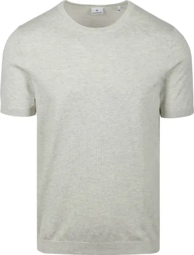 Blue Industry Knitted T-Shirt Melange Ecru Off-White