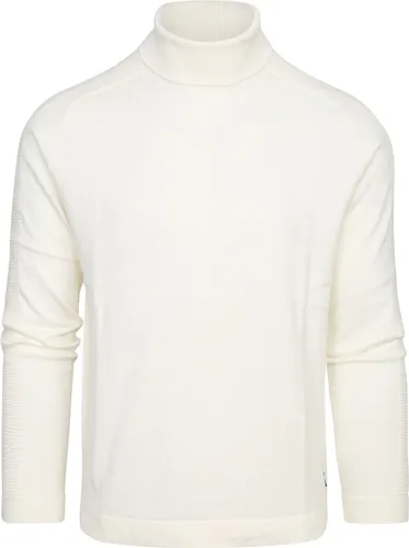 Blue Industry Turtleneck Off Off-White White