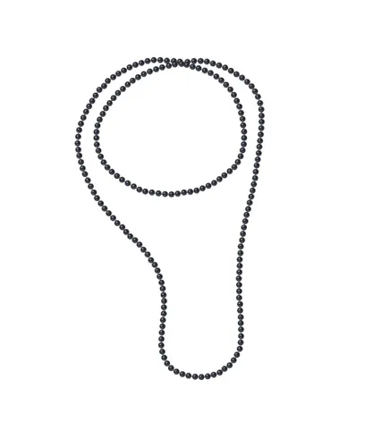 Blue Pearls Womens 120 cm Multicolor Black Cultured Women Long Necklace - Multicolour - One Size