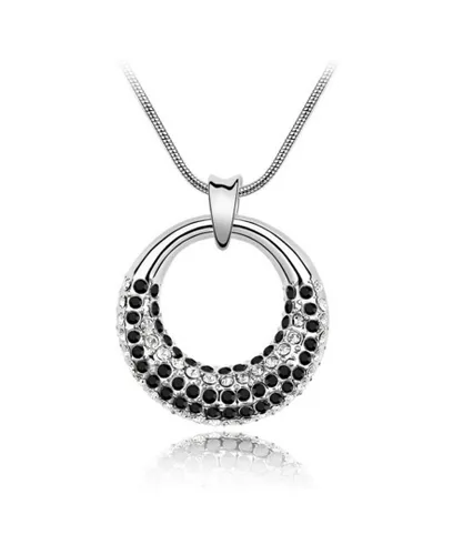 Blue Pearls Womens Swarovski - Pendant made with a Black Crystal from - One Size