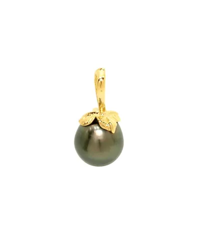 Blue Pearls Womens Tahitian Pearl Pendant and Yellow Gold 750/1000 - One Size