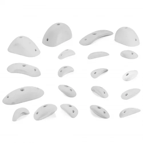 blue pill - Mixed All - Climbing holds size XS-XL, white/grey