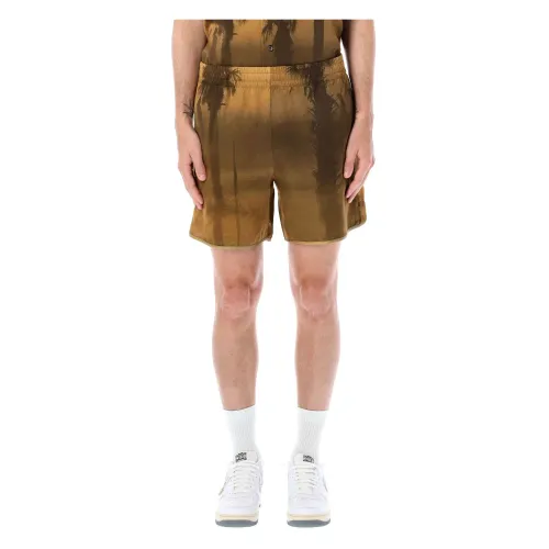 Blue Sky Inn , Men`s Clothing Shorts Palm Beige Aw23 ,Beige male, Sizes: